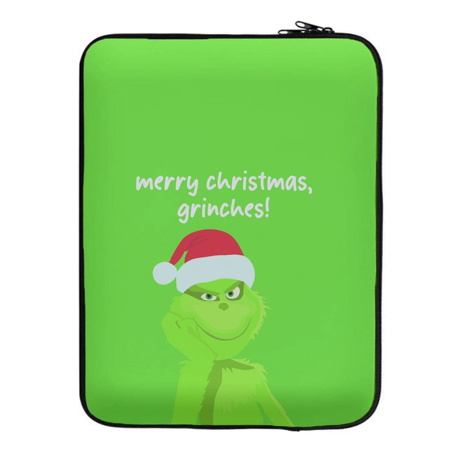 Merry Christmas, Grinches - Christmas Laptop Sleeve