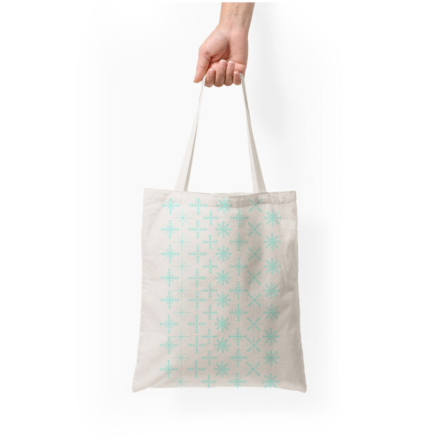 Snowflakes - Christmas Patterns Tote Bag