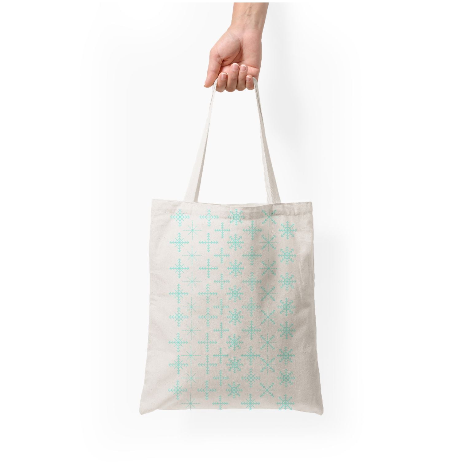 Snowflakes - Christmas Patterns Tote Bag