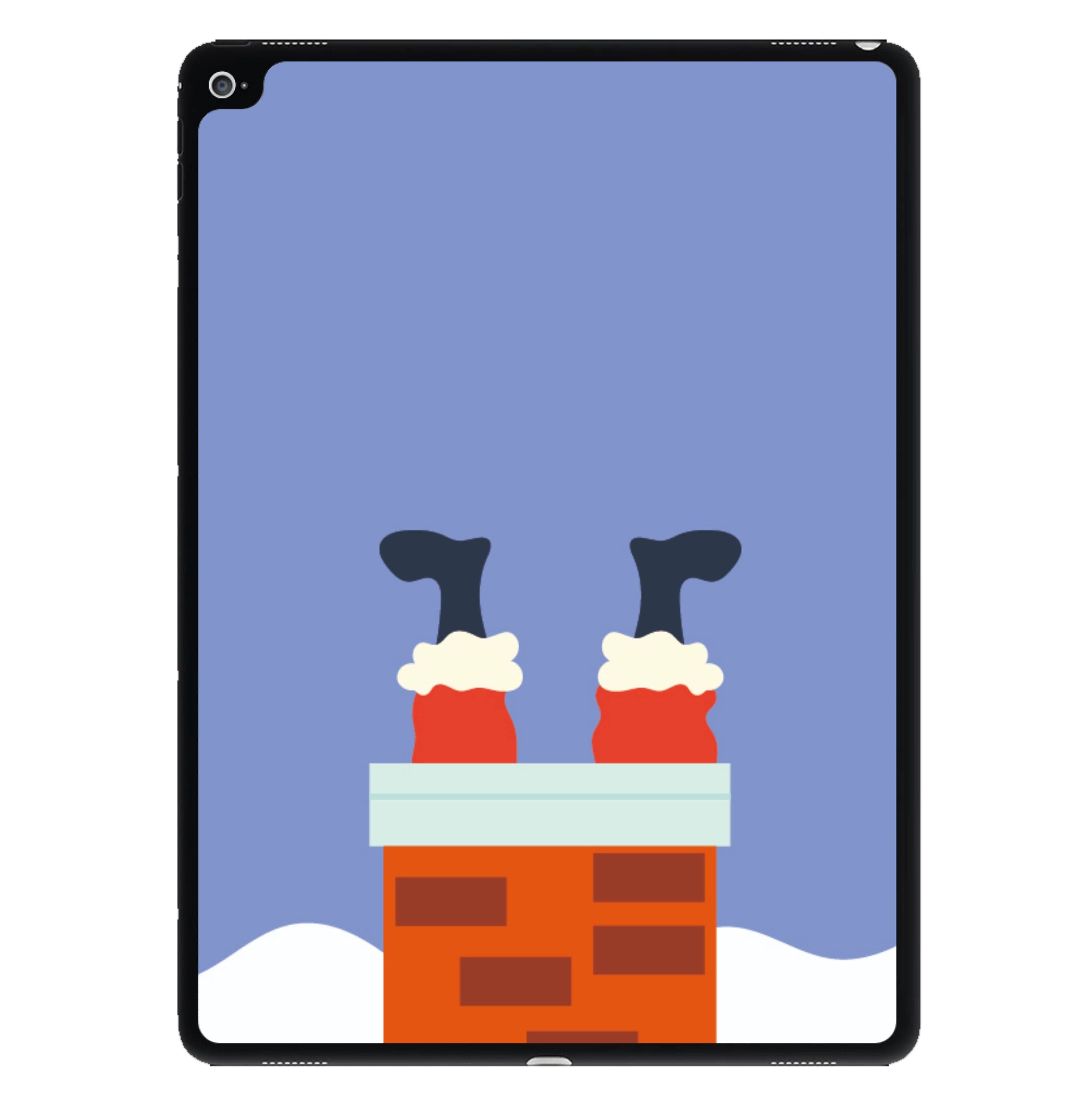 Santa Stuck In A Chimney - Christmas iPad Case