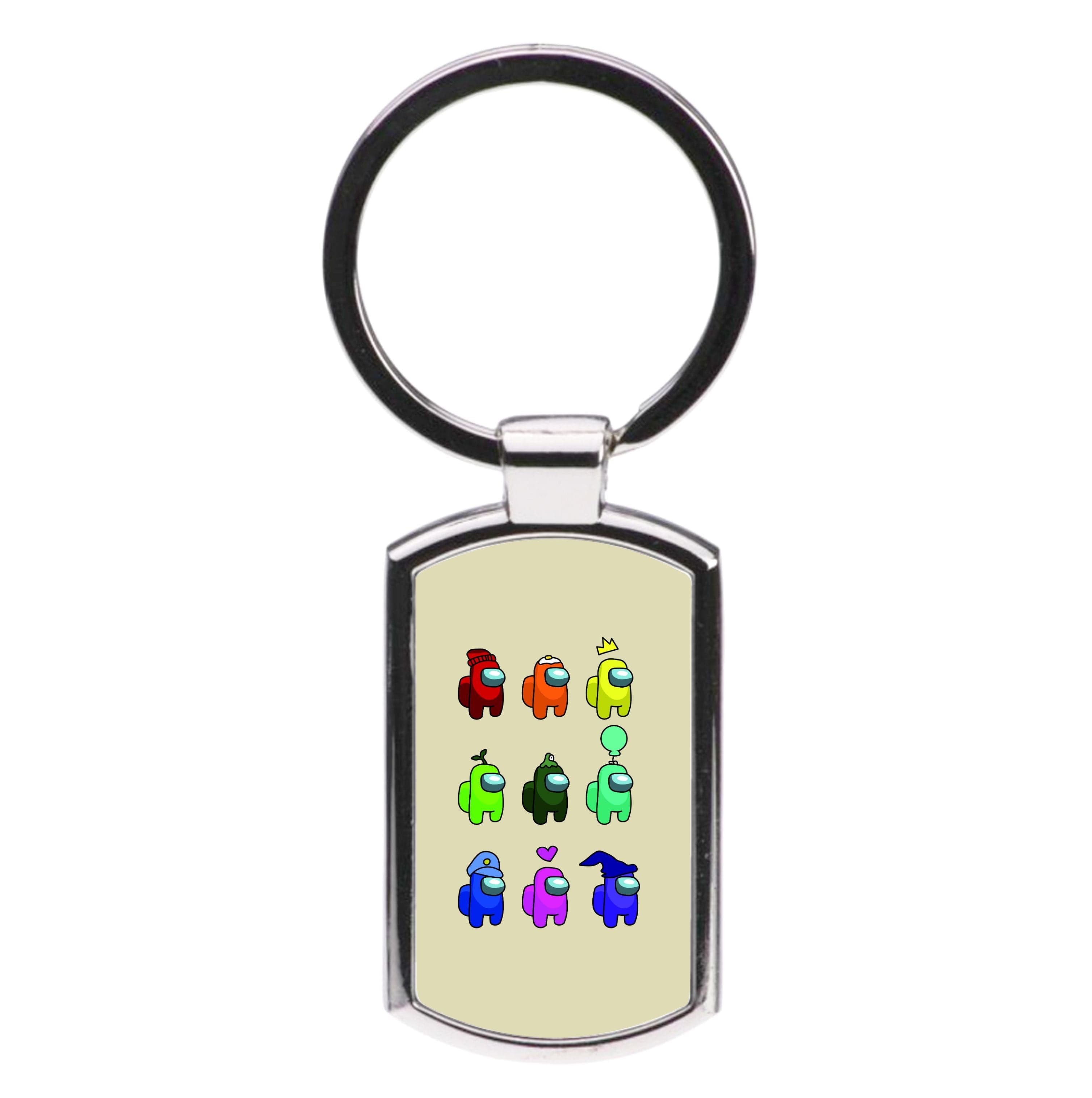 Among Gaming characters Luxury Keyring