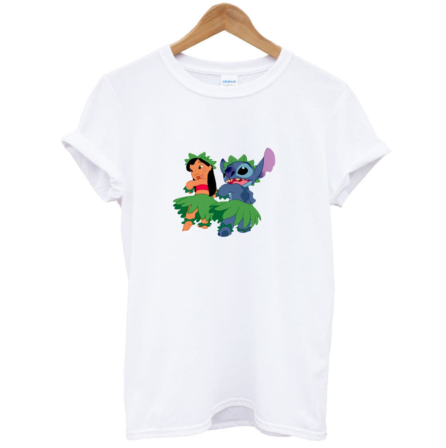 Lelo And Stitch Hoola - Disney T-Shirt
