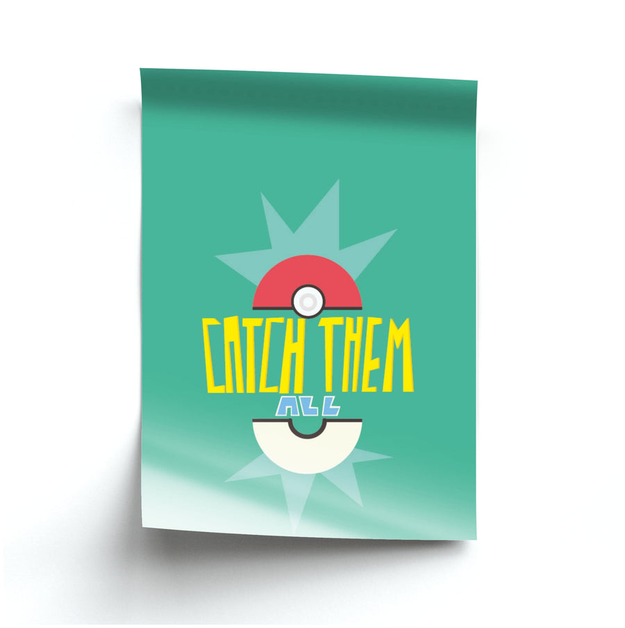 Catch them all - Pokemon Poster