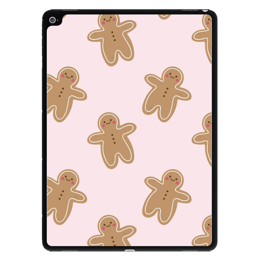 Gingerbread Men Christmas Pattern iPad Case