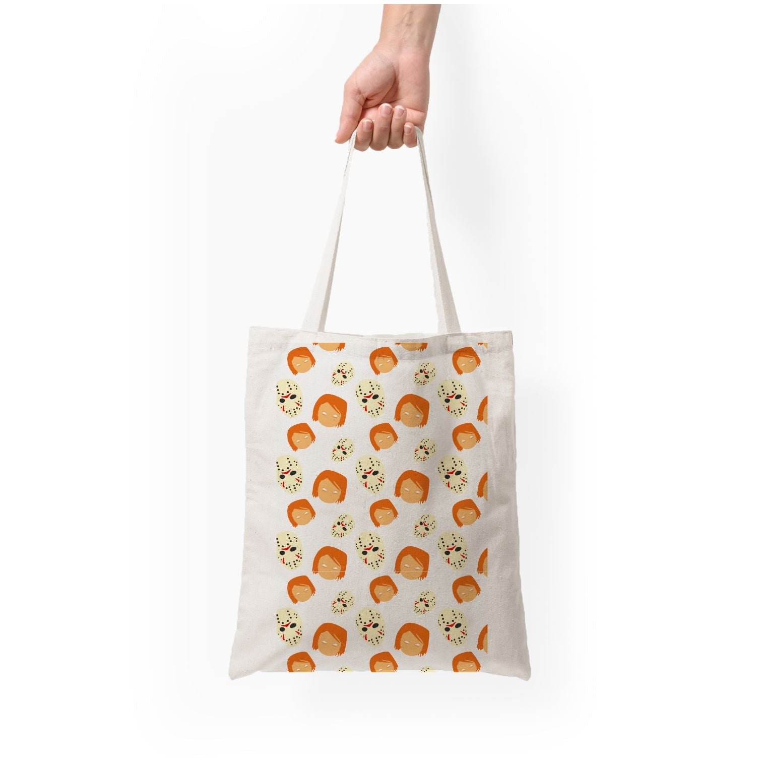 Chucky And Jason Pattern - Halloween Tote Bag