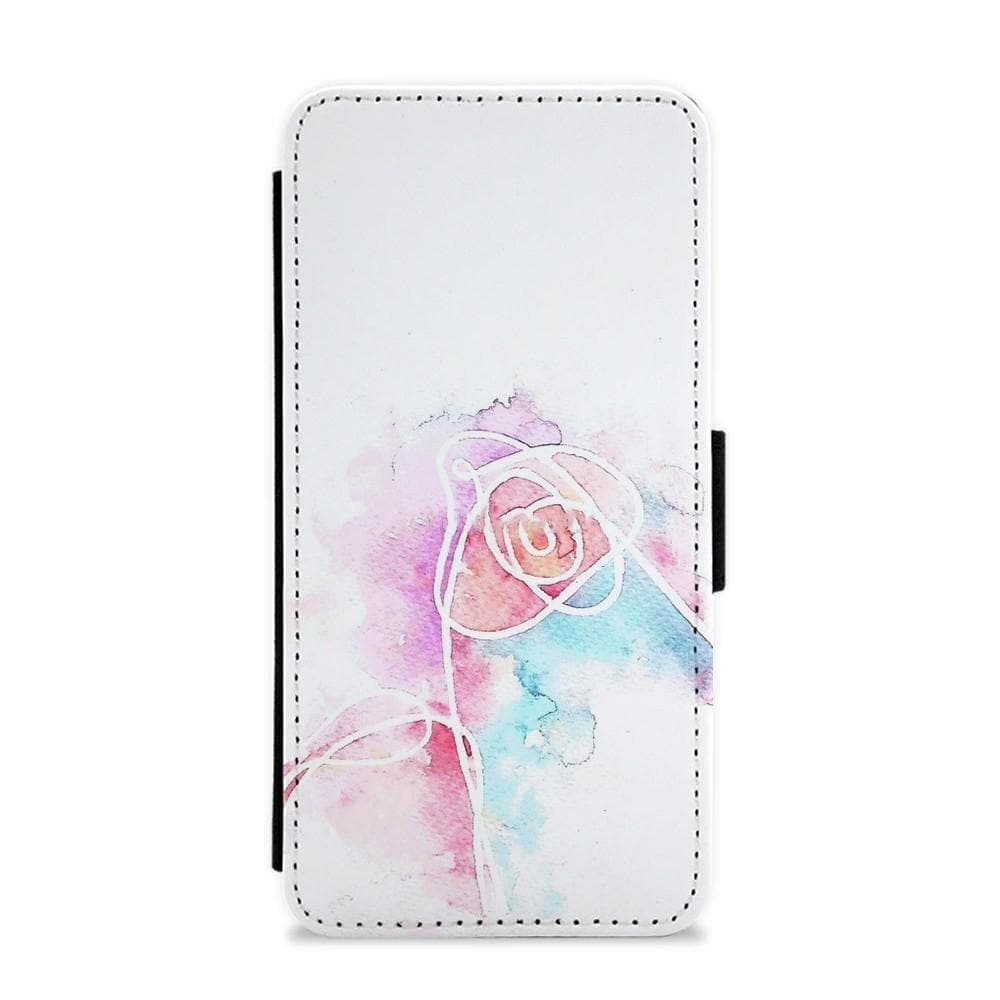 BTS Love Yourself Watercolour Painting Flip Wallet Phone Case