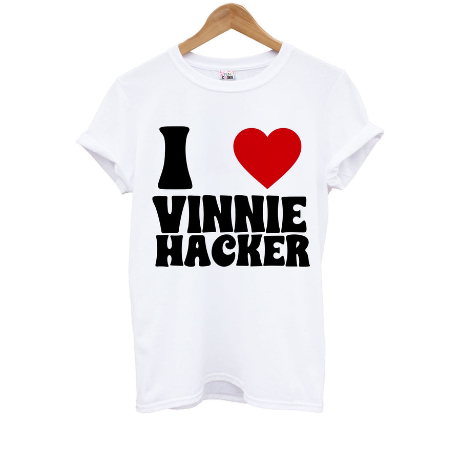 I Love Vinnie Hacker  Kids T-Shirt