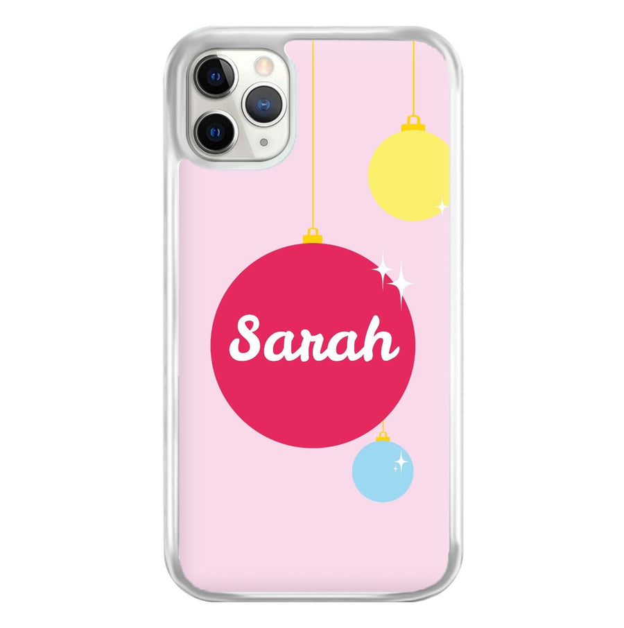 Baubles - Personalised Christmas Phone Case