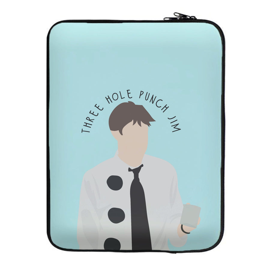 Three Hole Punch Jim The Office - Halloween Specials Laptop Sleeve