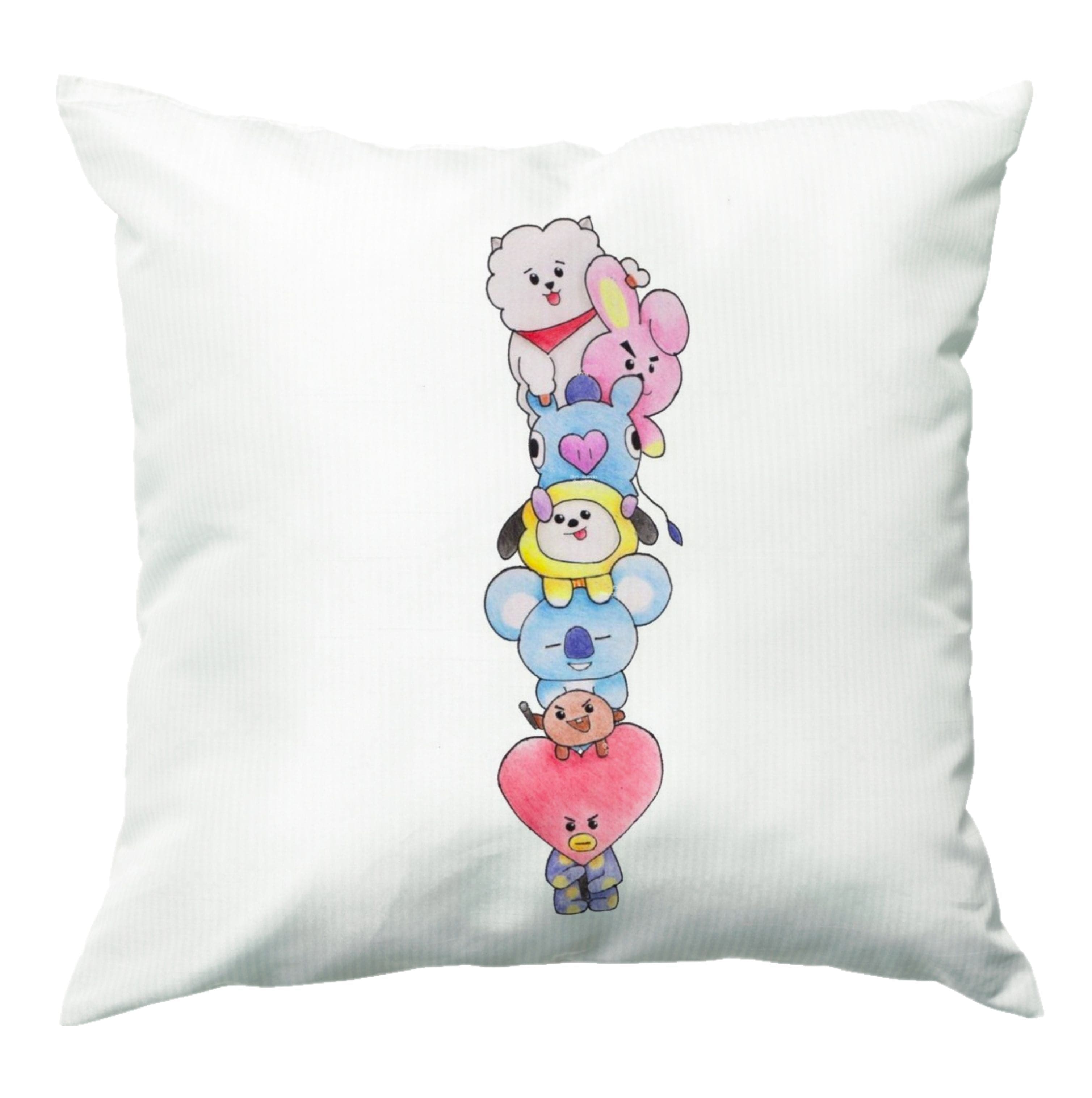 K-Pop Band BT21 Drawing Cushion