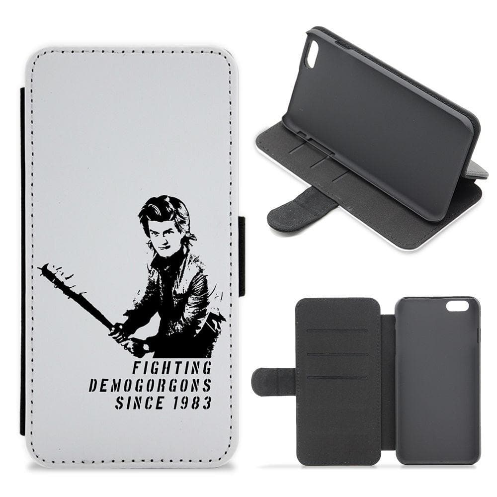 Fighting Demogorgons Since 1983 - Stranger Things Flip / Wallet Phone Case - Fun Cases