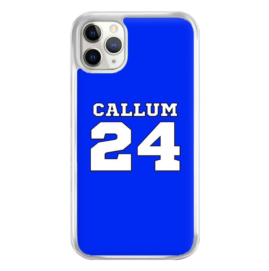 Dark Blue - Personalised Football   Phone Case