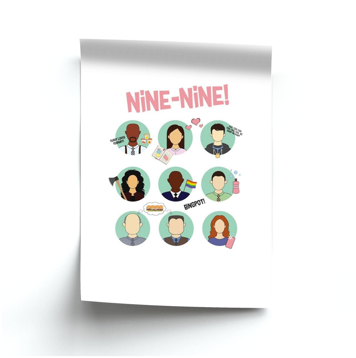 Nine Nine Characters - Brooklyn Nine-Nine Poster