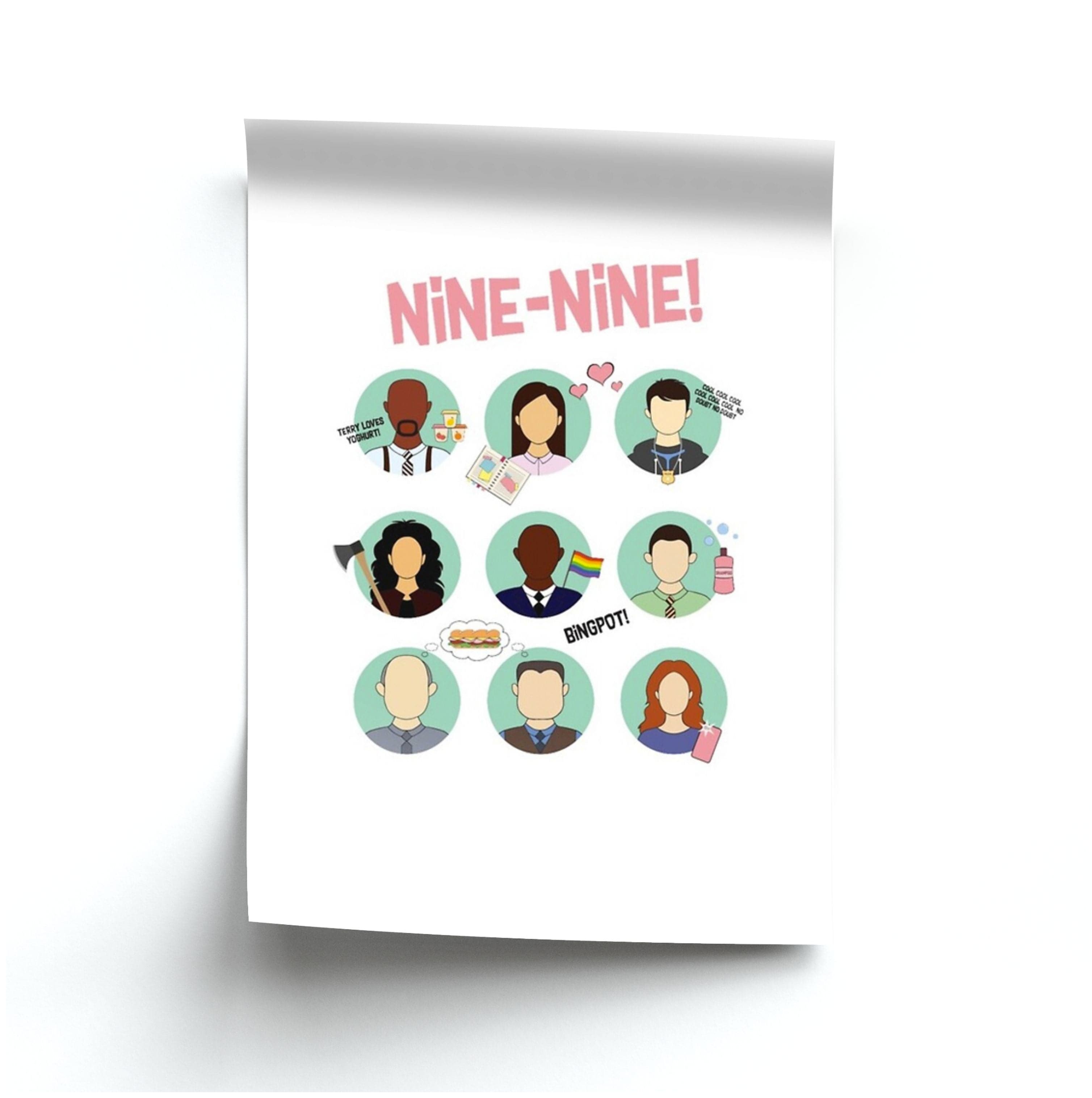 Nine Nine Characters - B99 Poster