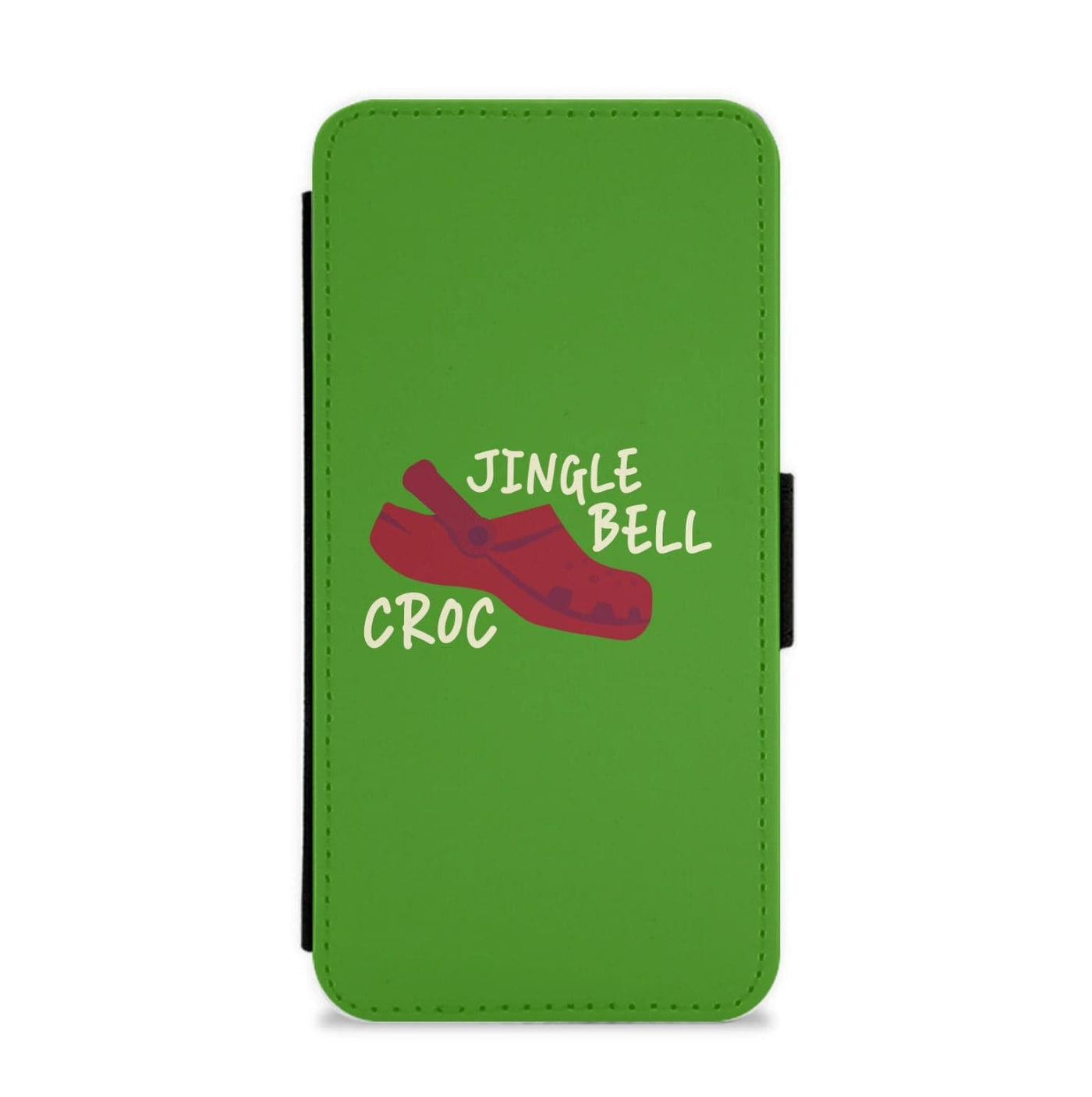 Jingle Bell Croc - Christmas Puns Flip / Wallet Phone Case