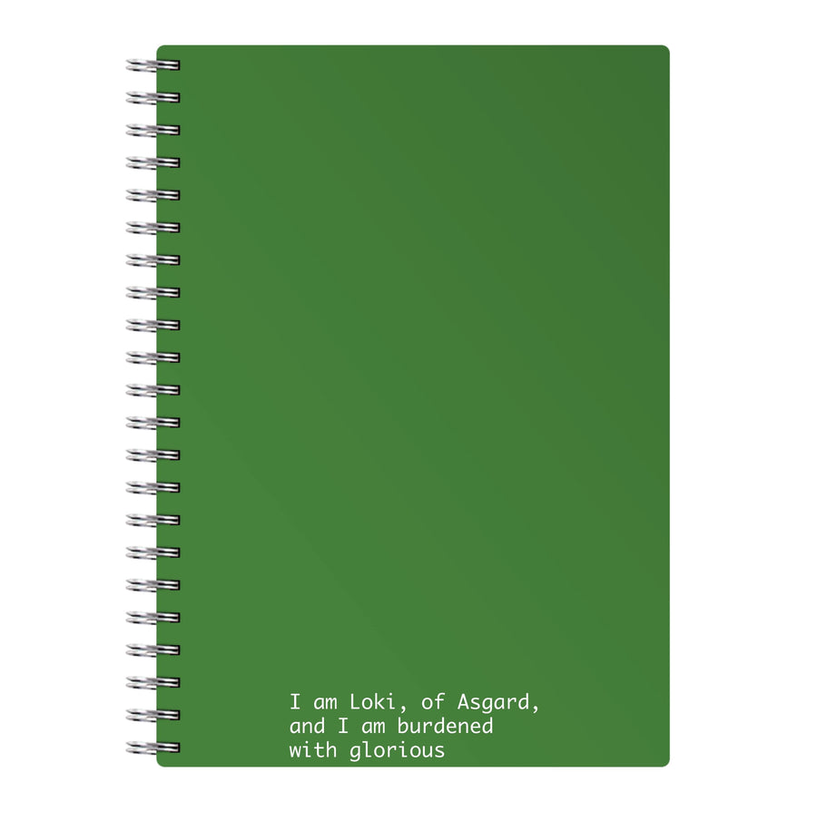 Burdened With Glorious Purpose - Loki Notebook