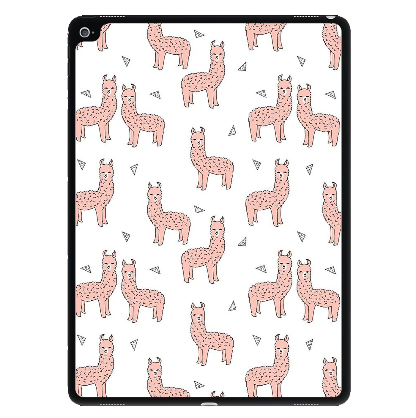 Pale Pink Alpaca Pattern iPad Case