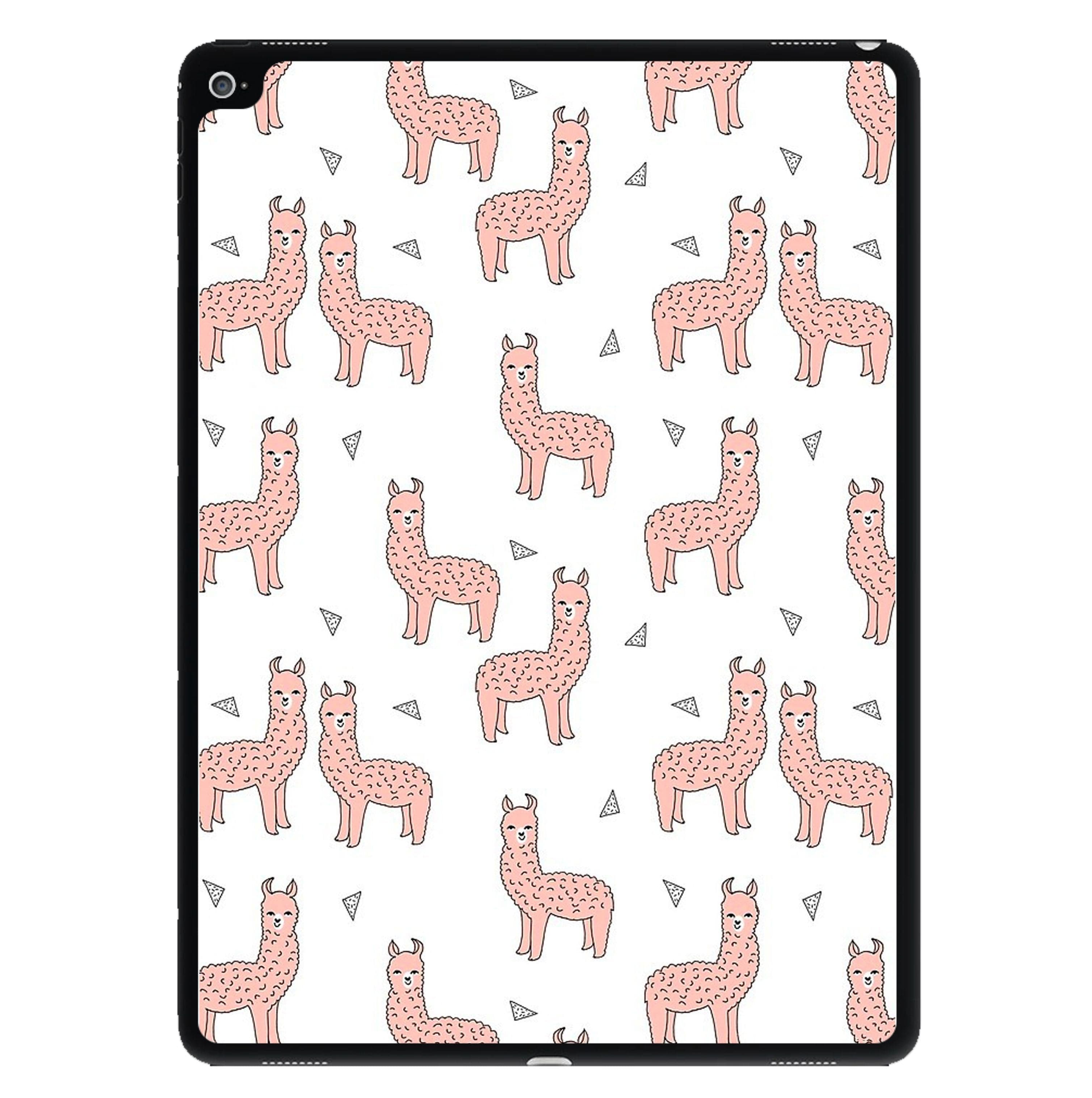 Pale Pink Alpaca Pattern iPad Case