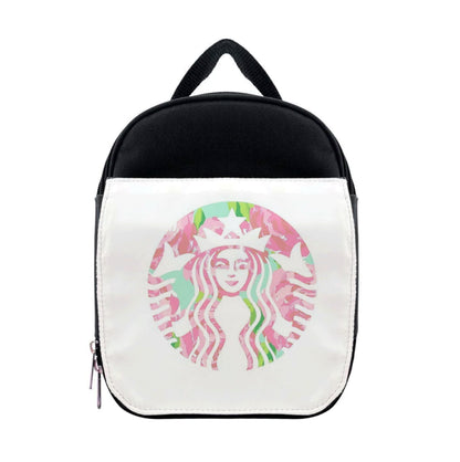 Pink Coffee Logo Lunchbox