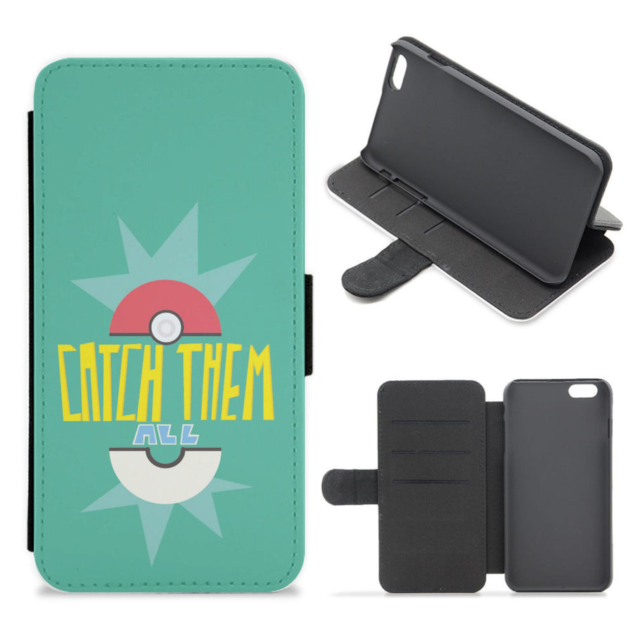Catch them all - Pokemon Flip / Wallet Phone Case