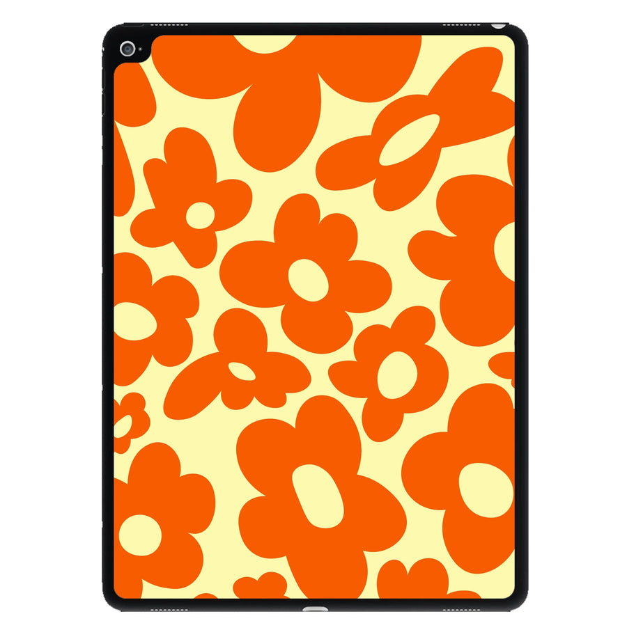 Orange Flowers - Trippy Patterns iPad Case
