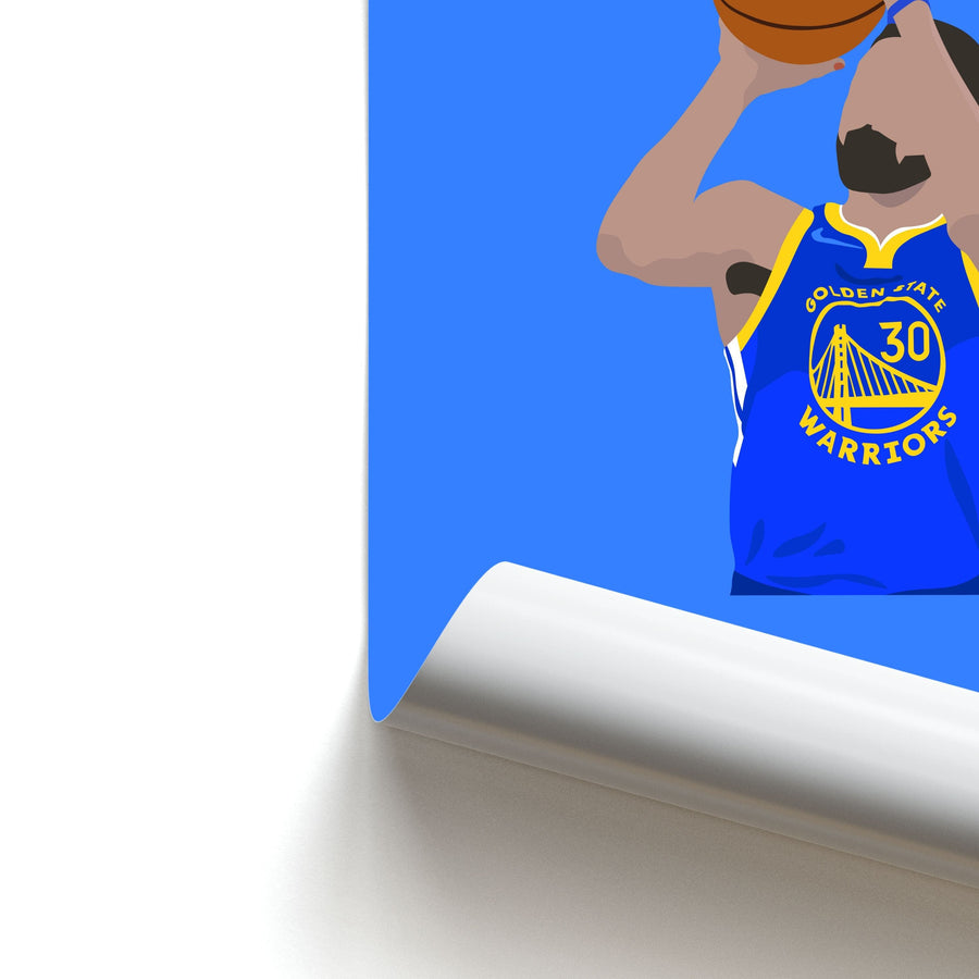 Steph Curry - Basketball Poster
