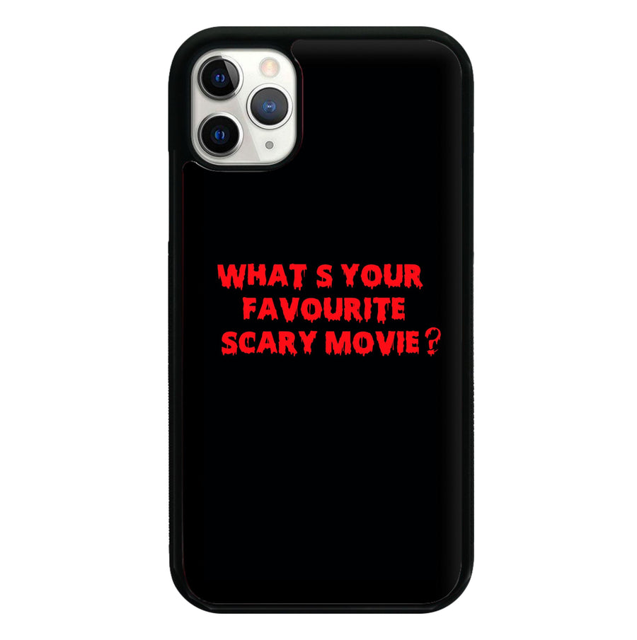 What's Your Favourite Scary Movie - Scream Phone Case