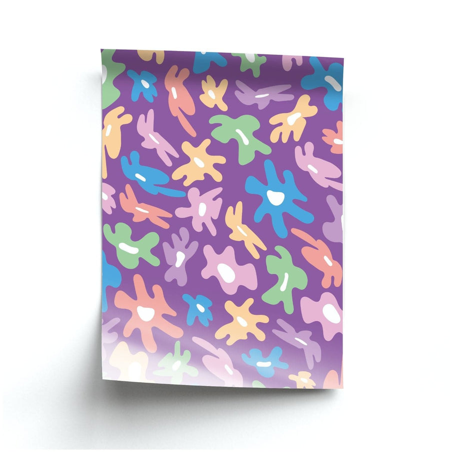Abstract Flowers- Floral Patterns Poster