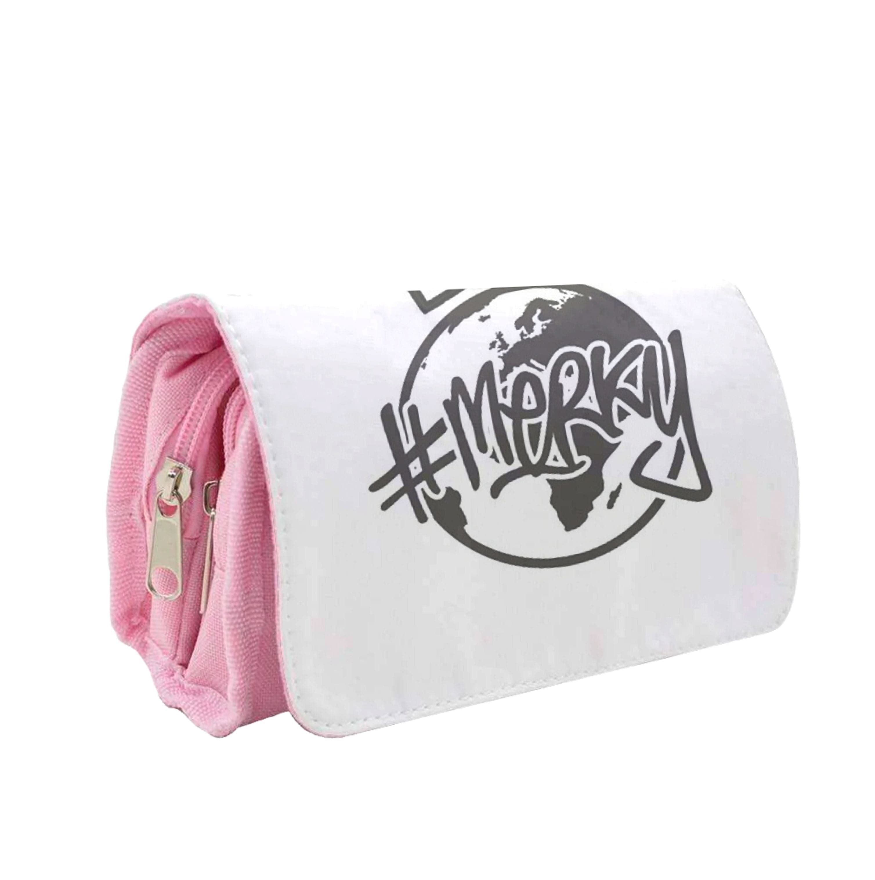 Hashtag Merky Globe Pencil Case