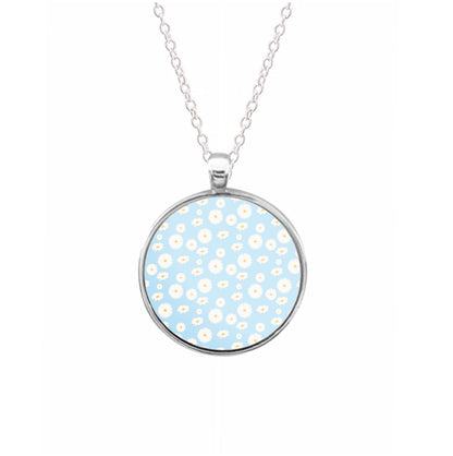 Blue Daisies - Floral Necklace