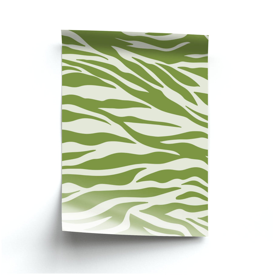 Abstract Green Print Poster