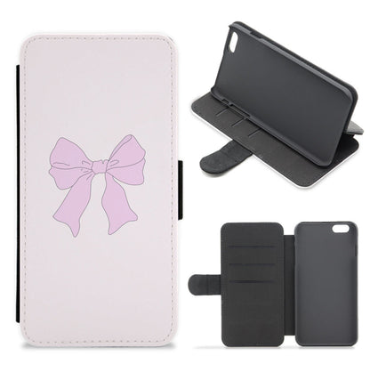 Bow - Clean Girl Aesthetic Flip / Wallet Phone Case