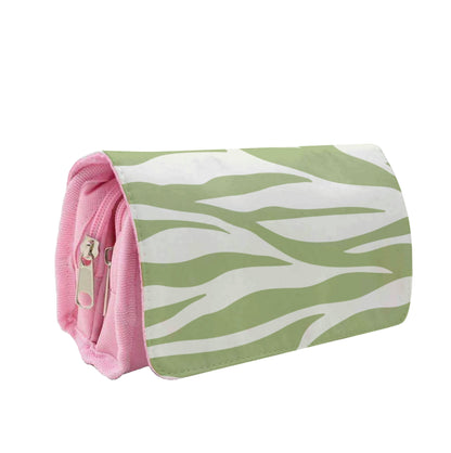 Abstract Green Print Pencil Case