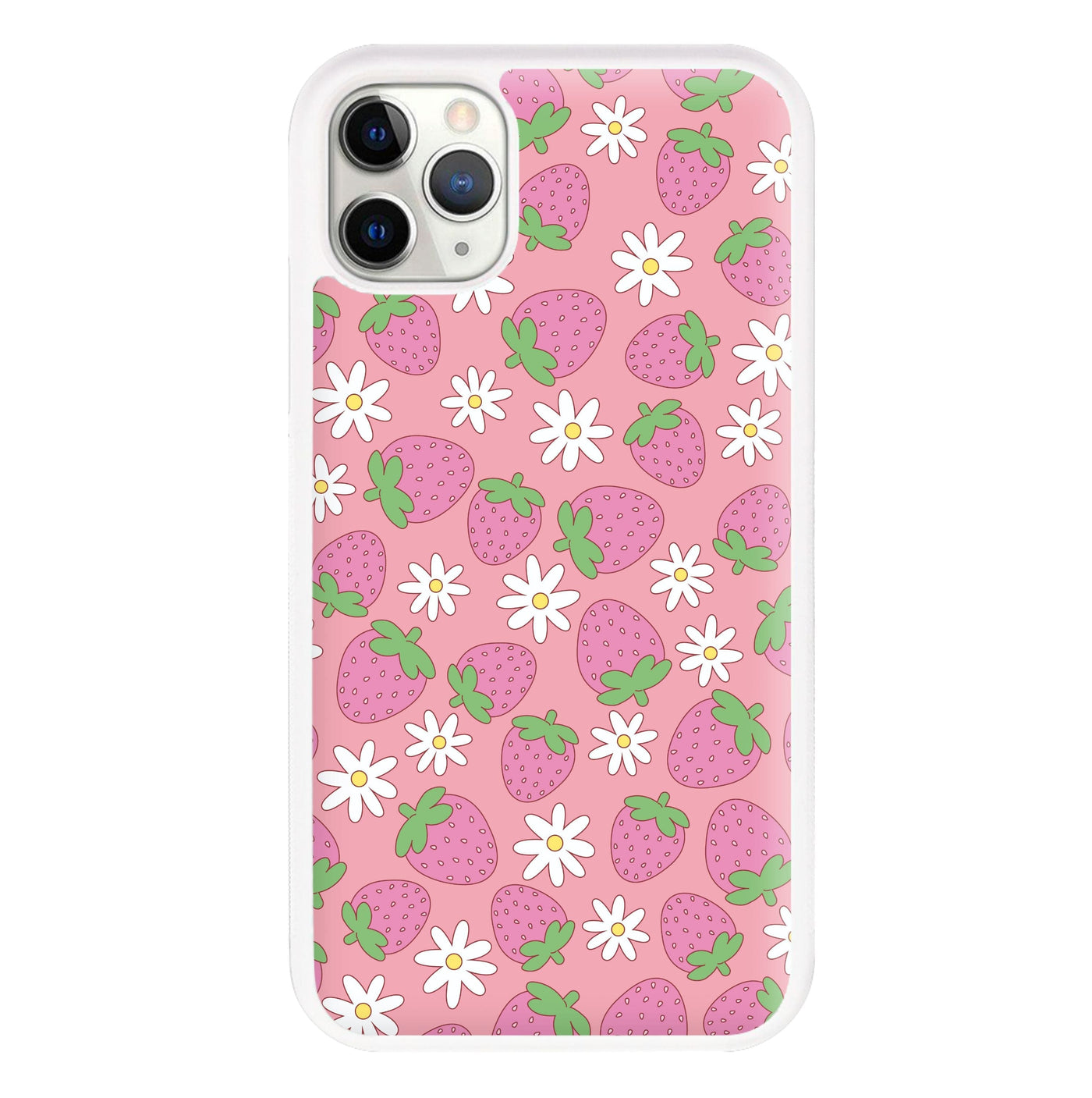 Pink Strawberries - Spring Patterns Phone Case