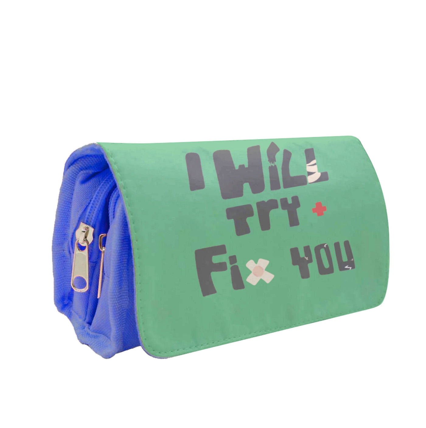 I Will Try To Fix You - Green Coldplay Pencil Case