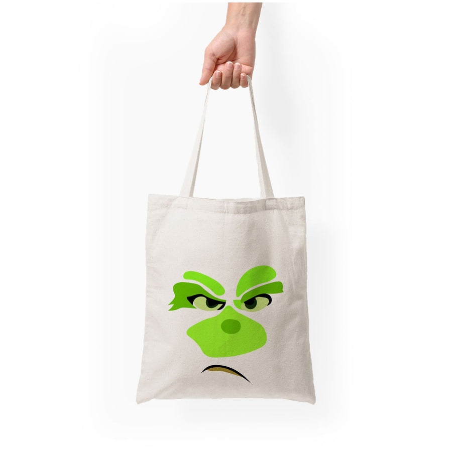 Face - Grinch Tote Bag