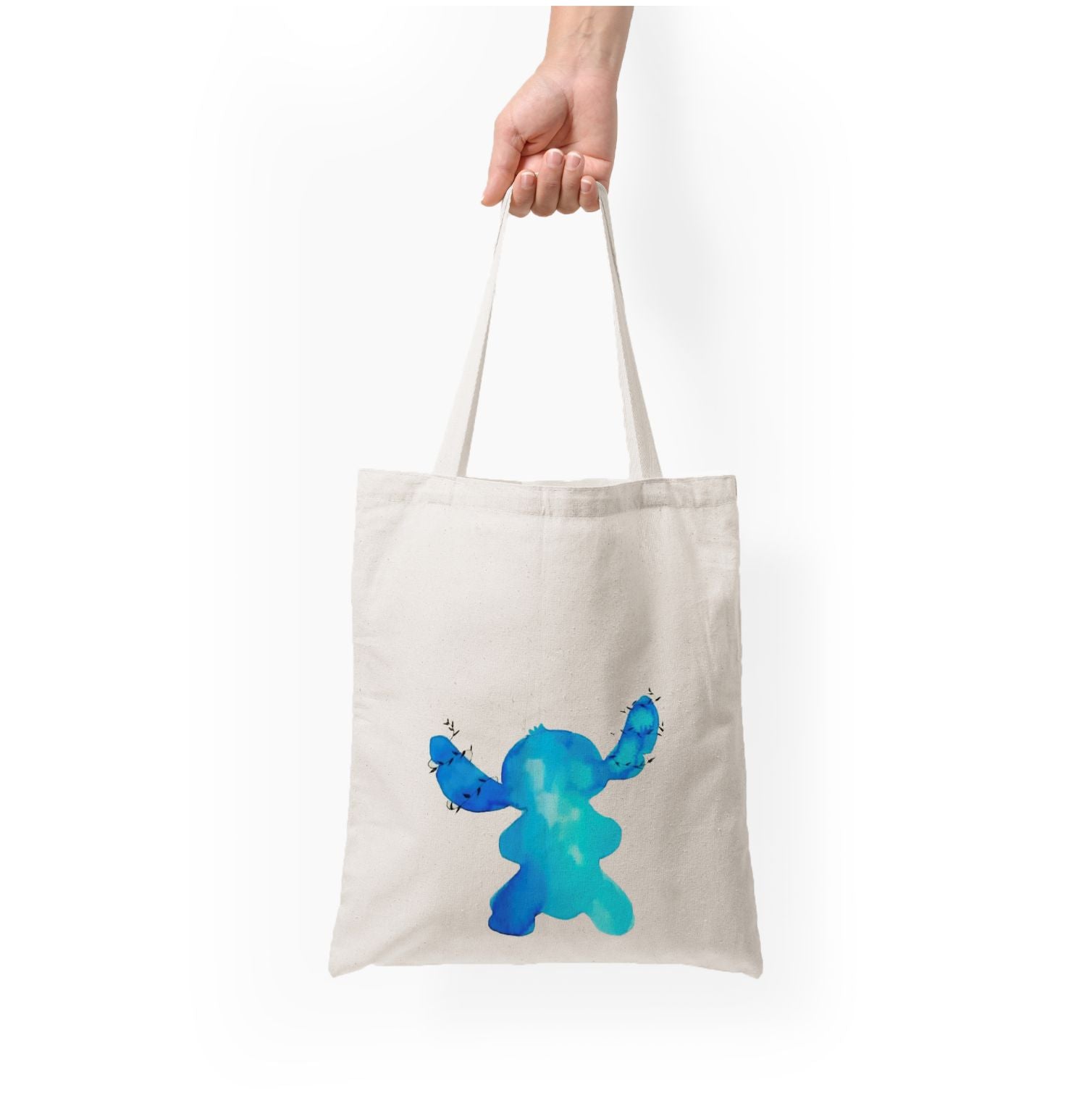 Watercolour Blue Alien Disney Tote Bag