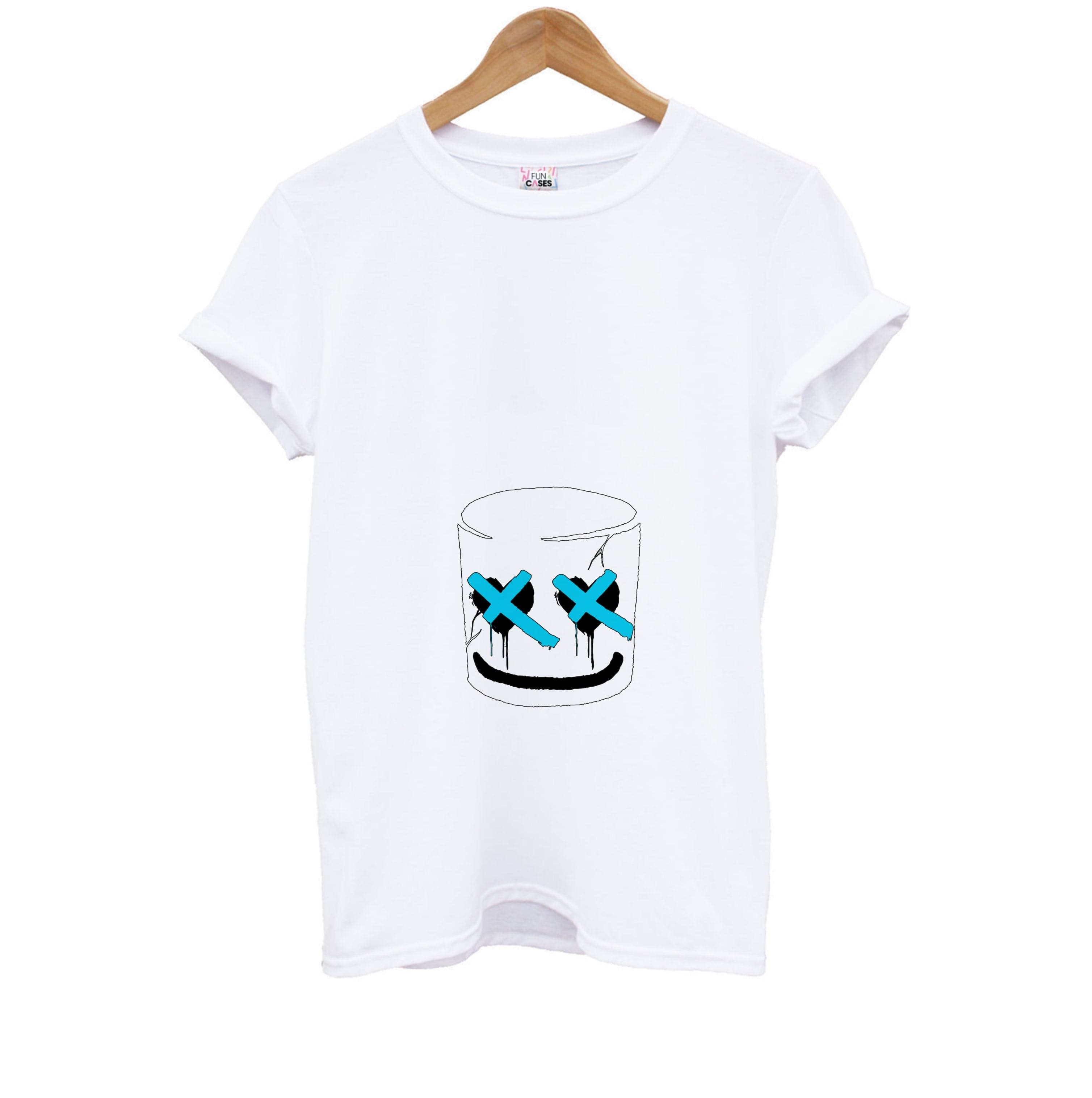 Blue Eyes - White Helmet DJ Kids T-Shirt