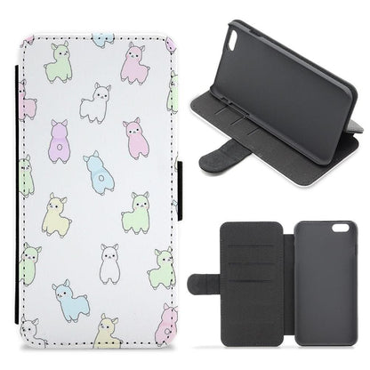 Pastel Pacas Flip Wallet Phone Case - Fun Cases