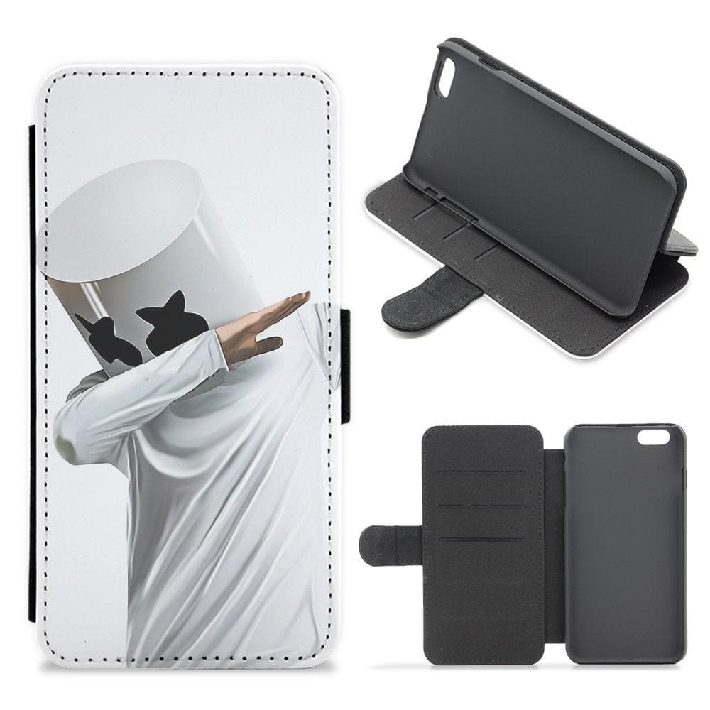 Marshmello Dab Flip Wallet Phone Case - Fun Cases