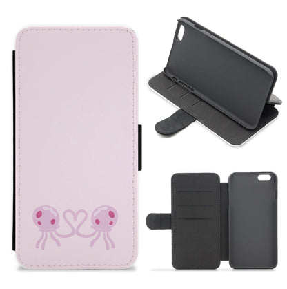 Love Heart Flip / Wallet Phone Case