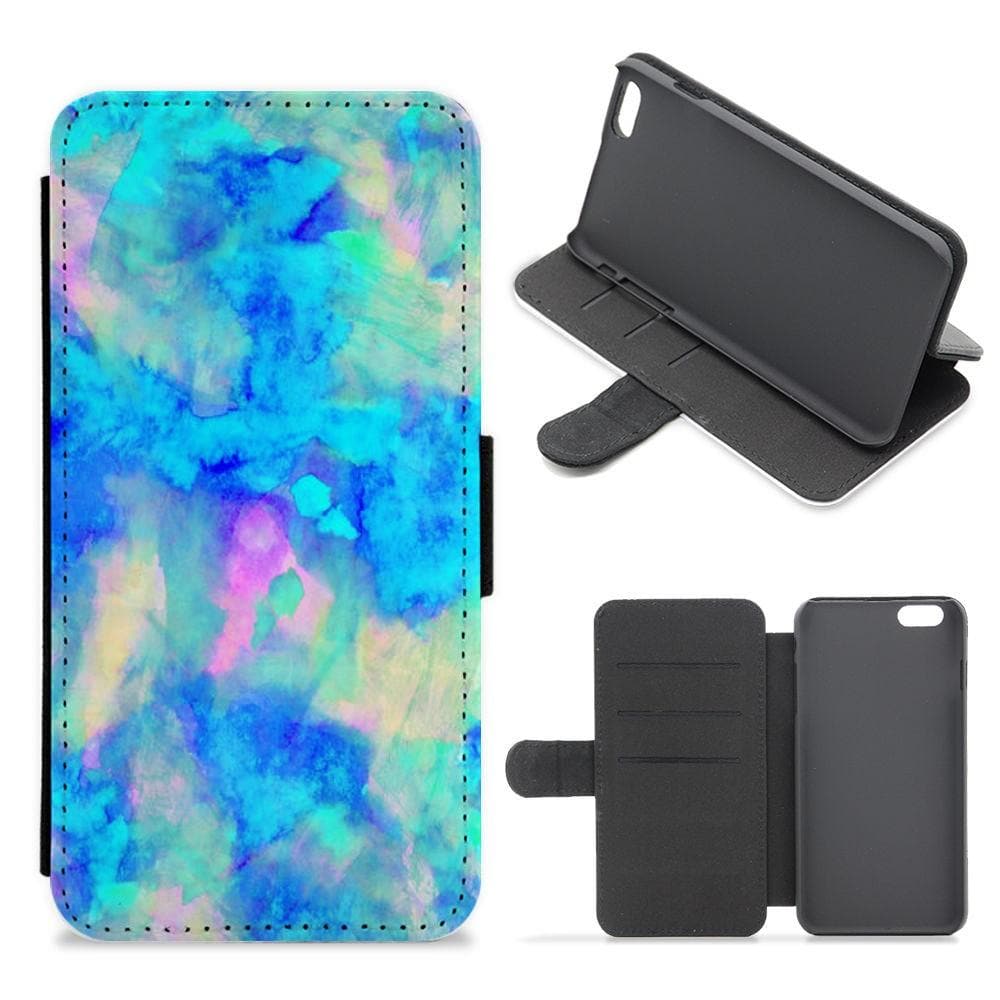 Electric Blue Flip / Wallet Phone Case - Fun Cases