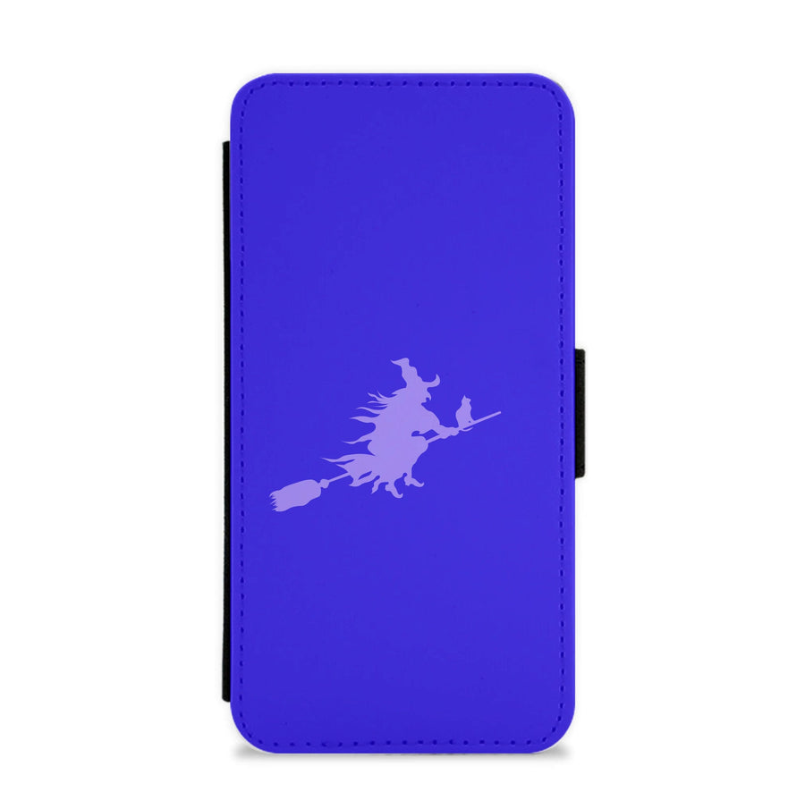 Witch And Cat - Halloween Flip / Wallet Phone Case