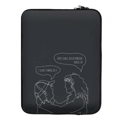 Never Change Dustin - Eddie Munson Stranger Laptop Sleeve