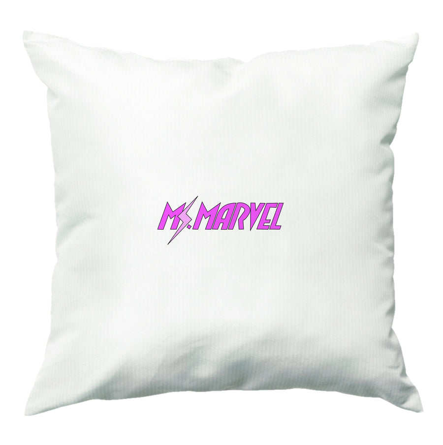 Ms Marvel Pink Lightning Cushion
