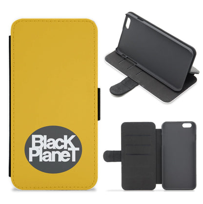 Black Planet Flip / Wallet Phone Case