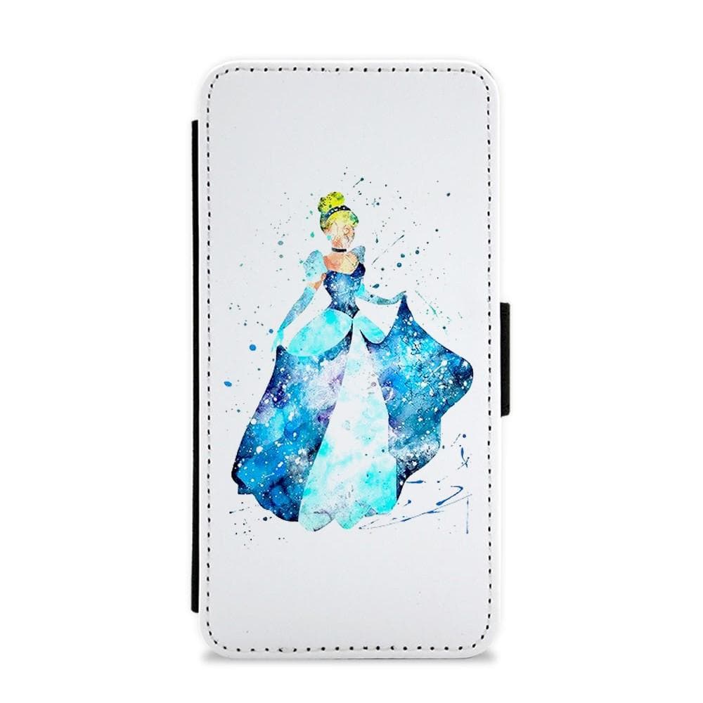 Watercolour Cinderella Disney Flip / Wallet Phone Case - Fun Cases