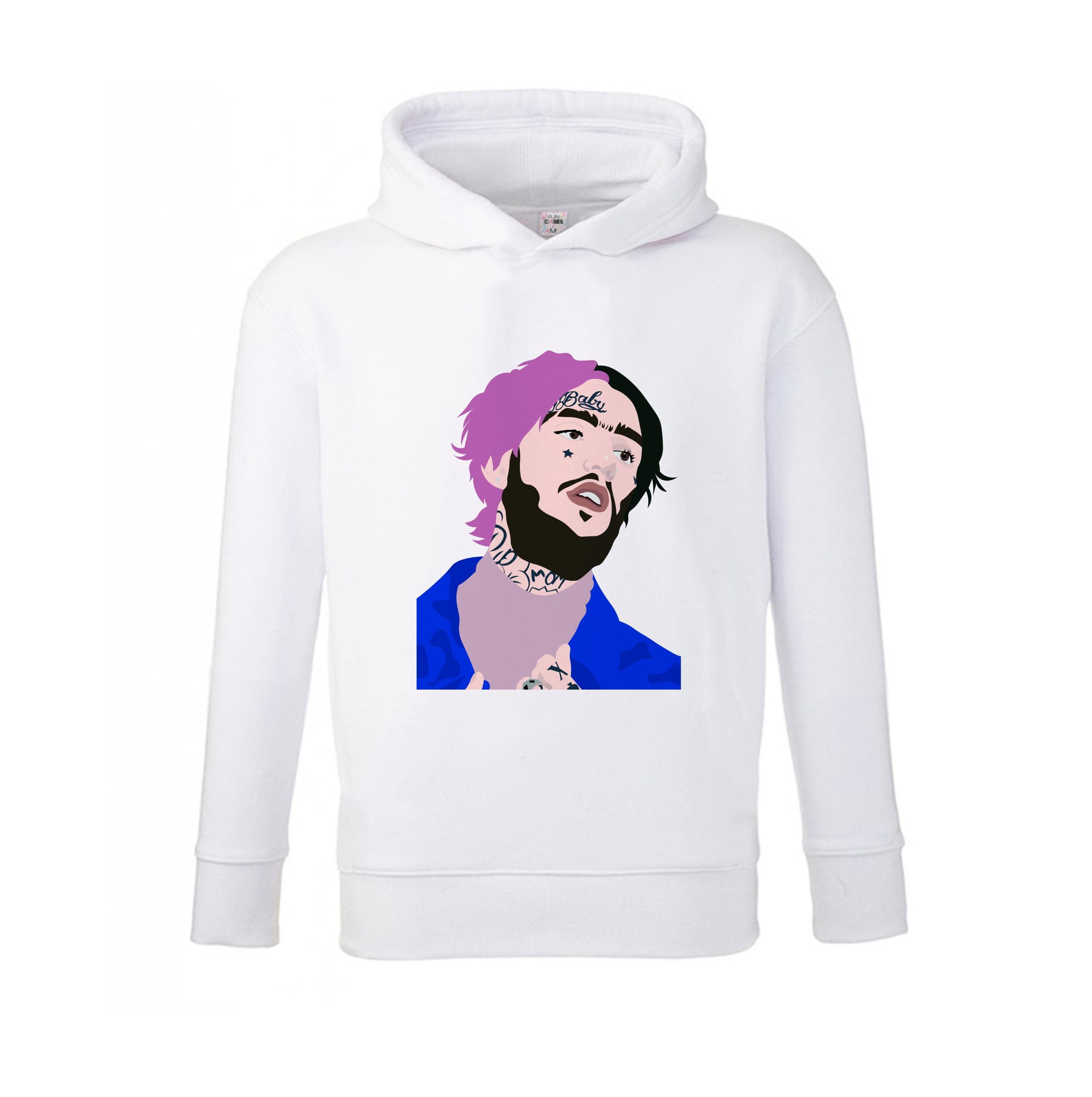 Pink And Black Hair - Peep Kids Hoodie