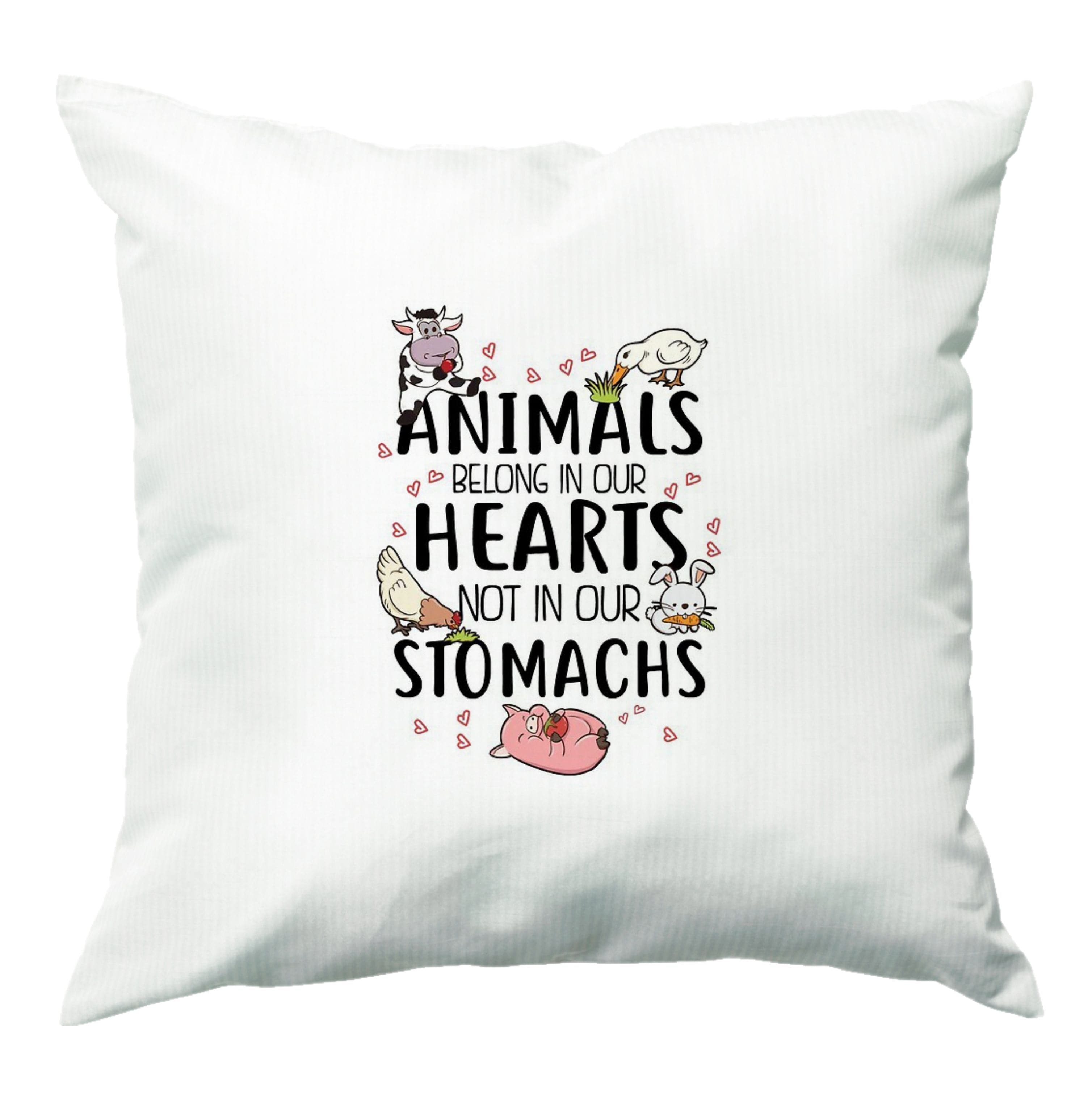 Animals Belong In Our Hearts - Vegan Cushion