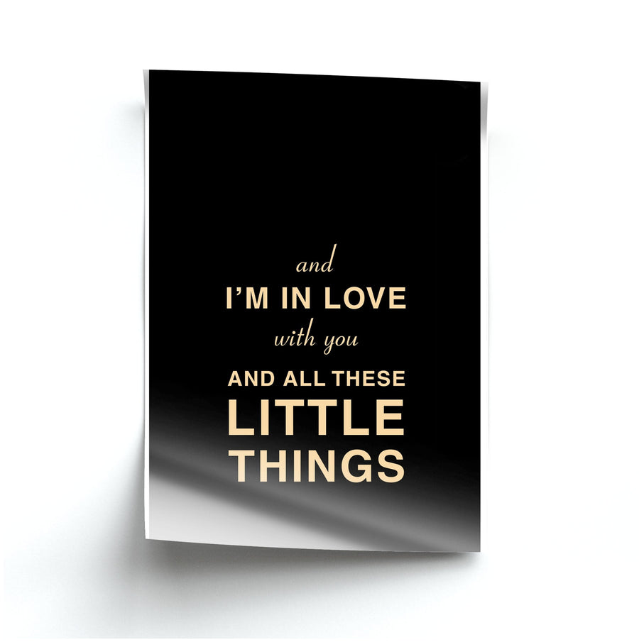 Little Things - One Direction Poster